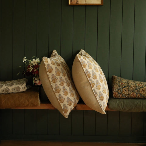 Filling Spaces Artful Traditionalist Bohemian Handcrafted Accent Throw Pillow - 18 x 18 - 20 x 20 - 22 x 22 - 24 x 24 - 26X 26 - 14 x 20 - 14 x 40 - 18 x 40 - 16 x 50