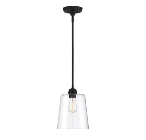 Ambient Modern Conical Pendant Light in Matte Black