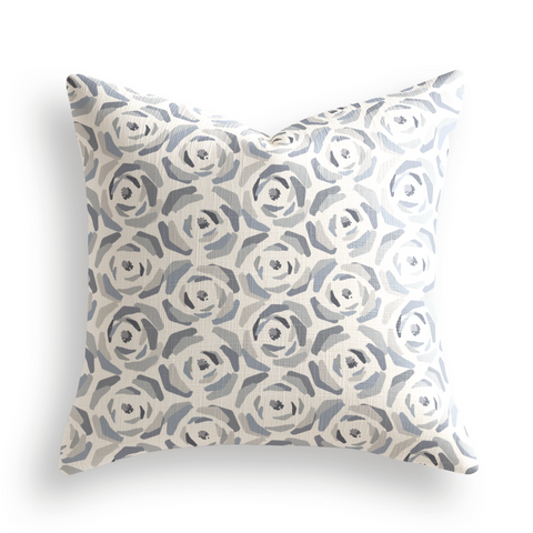 Magnolia Throw Pillow in Slate