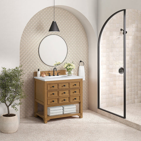 Malibu Contemporary Freestanding Bathroom Vanity with Closed Storage