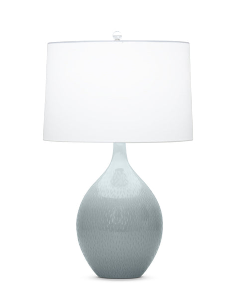 Malone Coastal Embossed Drum Table Lamp