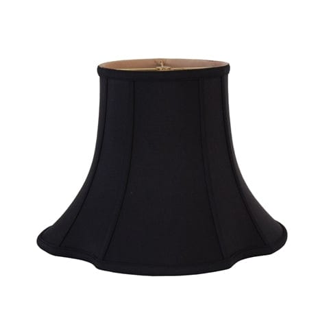 Maltese Bell Anna Rayon Lamp Shade - Black Gold Lining