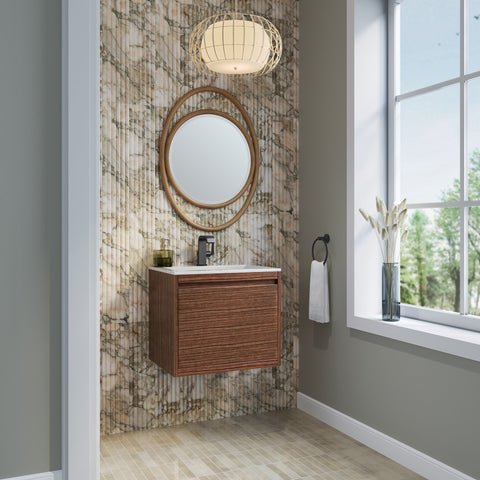 Mantova Scandinavian Bathroom Vanity with Closed Storage