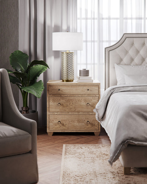 Marigold Modern Column Accent Table Lamp with Cut-Out Drum