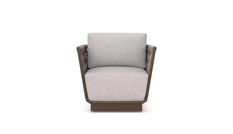 Maui Contemporary Club Lounge Chair with Fixed Cushion