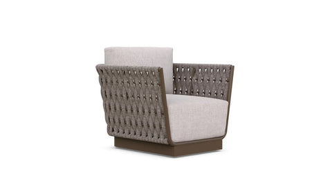 Maui Contemporary Club Lounge Chair with Fixed Cushion