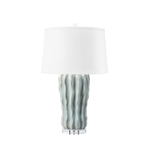 Malibu Column Crackled Glaze Table Lamp