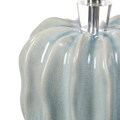 Malibu Column Crackled Glaze Table Lamp
