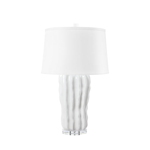 Malibu Column Crackled Glaze Table Lamp