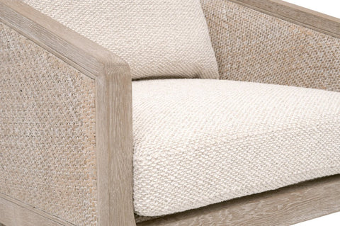 Timeless Minimalist Oak Barrel Back Organic Counter Stool