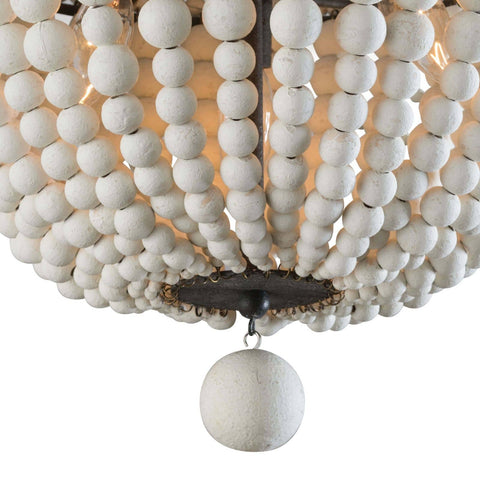 Malibu Bohemian Beads Flush Mount Ceiling Light