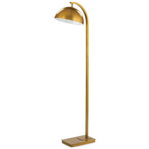 Otto Arc Accent Floor Lamp in Gold Modern Minimalist Style