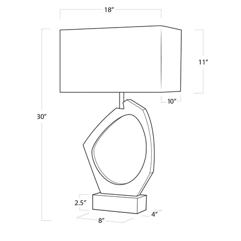 Manhattan Accent Sleek Contemporary Table Lamp
