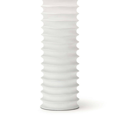 Nabu Column Table Lamp with Fluted Drum for Modern Decor