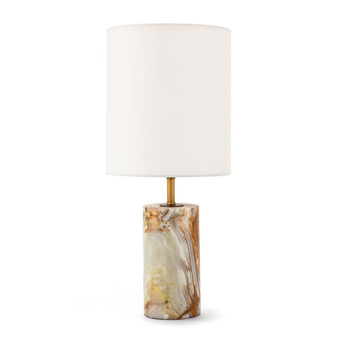 Jade Column Cylinder Table Lamp for Elegant Modern Ambience