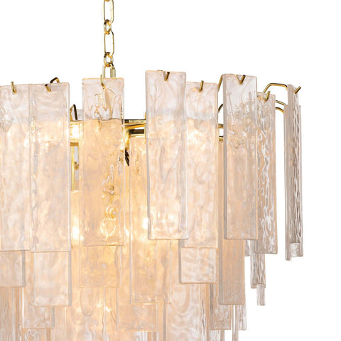 Glacier Ambient Elegant Tiered Chandelier Ceiling Light