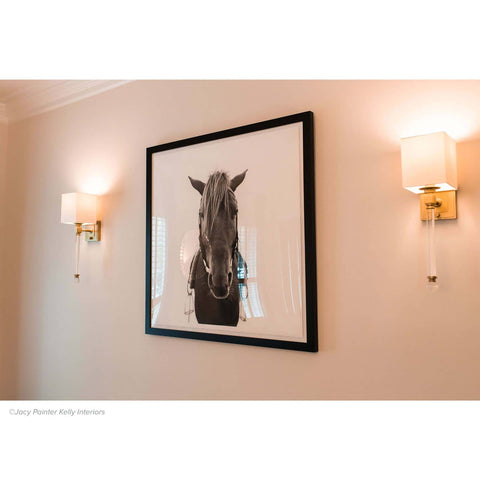 Accent Modern Sleek Stick Sconce with Crystals Wall Light