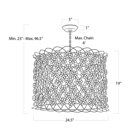 Alice Porcelain Candelabra Chandelier Designer Ceiling Light