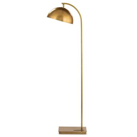 Otto Arc Accent Floor Lamp in Gold Modern Minimalist Style