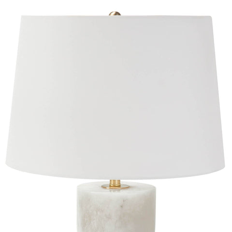 Joan Modern Column Table Lamp with Carving Accent