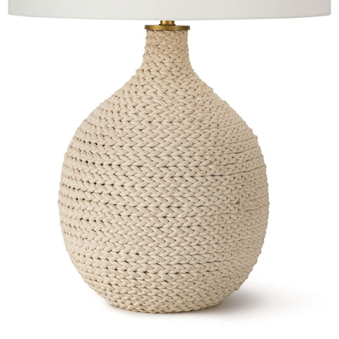 Biscayne Ambient Coastal Drum Table Lamp Handcrafted