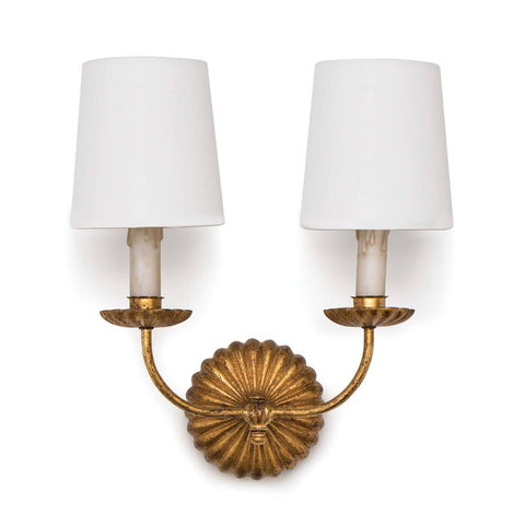 Clove Candelabra Sconce with Bobeche Elegant Wall Light
