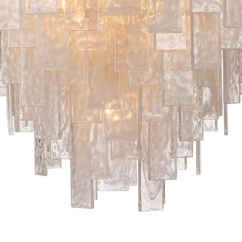 Ambient Glacier Tiered Beveled Chandelier for Elegant Spaces