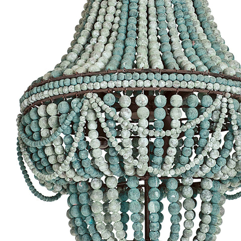 Malibu Bohemian Candelabra Chandelier with Beads Ceiling Light