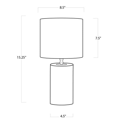 Juliet Elegant Column Table Lamp with Crystals