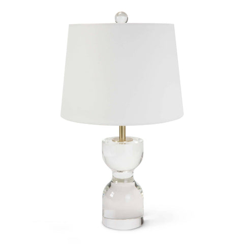 Joan Modern Column Table Lamp with Crystals Accent