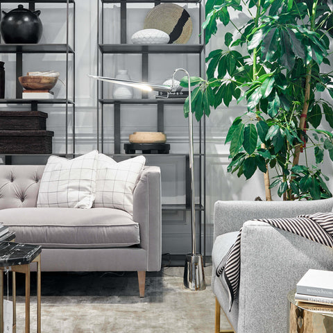 Raven Modern Accent Floor Lamp with Adjustable Head