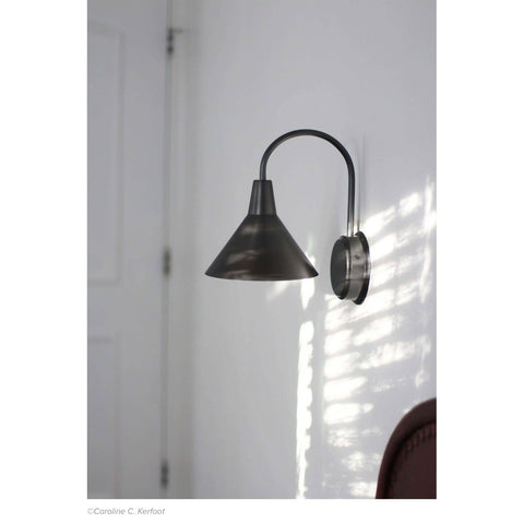 Dublin Industrial Gooseneck Sconce Wall Light