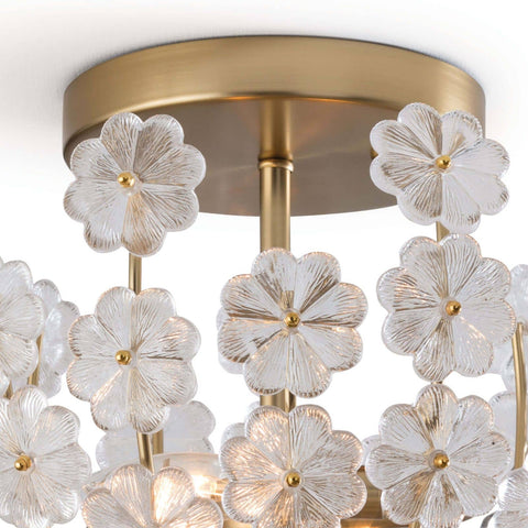 Charlotte Elegant Modern Accent Semi Flush Mount Ceiling Light