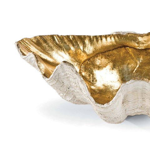 Decorating Essentials Coastal Novelty Bowl with Gilding and Seashells