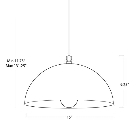 Peridot Ambient Minimalist Pendant Light Wet Rated Ceiling Light