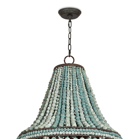 Malibu Bohemian Candelabra Chandelier with Beads Ceiling Light