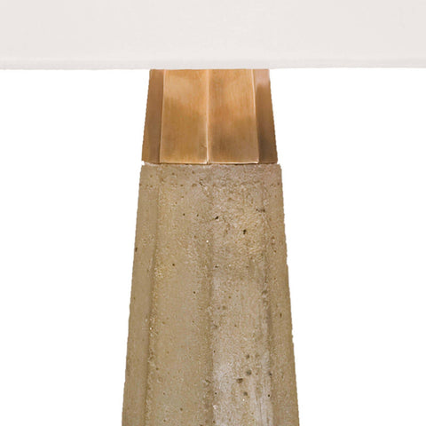 Beretta Concrete Column Table Lamp in Gray Designer Collaboration