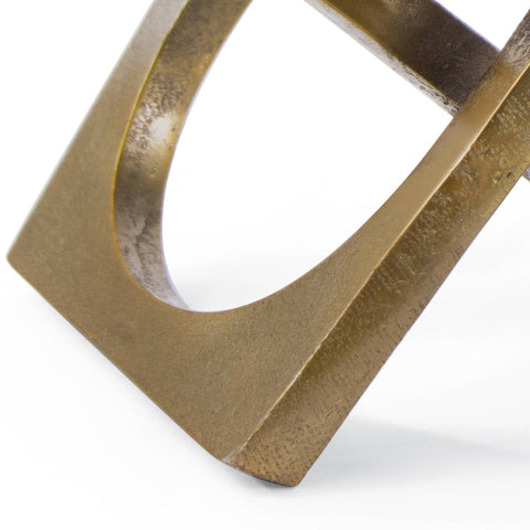 Decorating Essentials Modern Asymmetrical Abstract Metal Sculpture