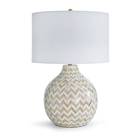 Accent Contemporary Drum Table Lamp with Inlay