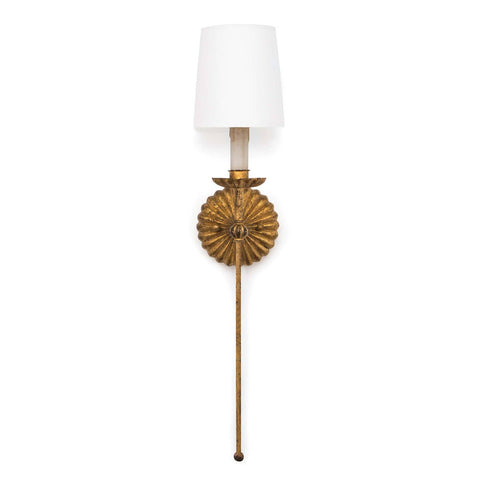 Clove Candle Sconce with Bobeche Elegant Wall Light