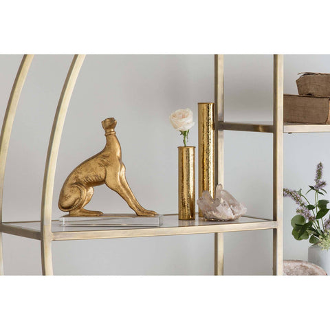 Decorating Essentials Handcrafted Hammered Brass Bud Vase