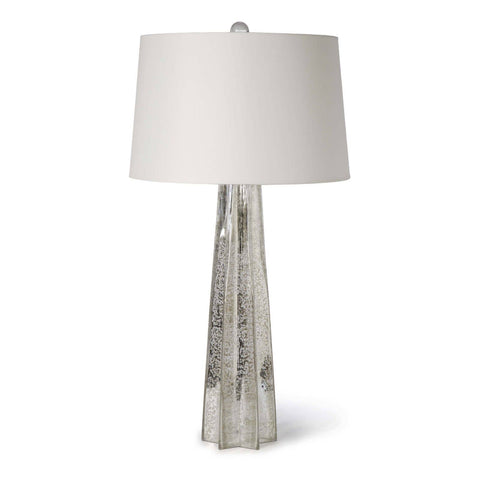 Accent Contemporary Drum Table Lamp in Silver