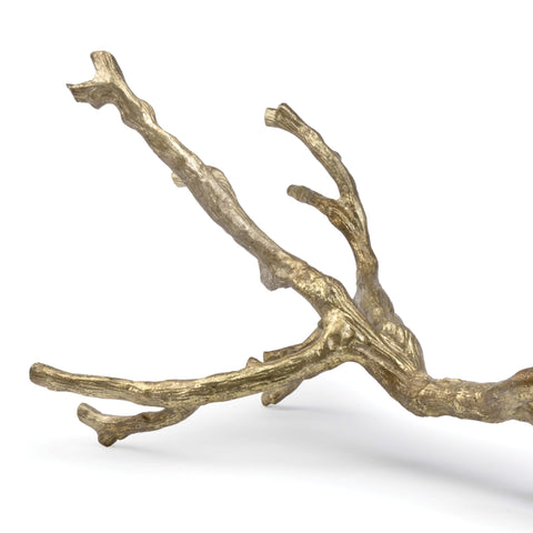 Decorating Essentials Tree Branch with Gold Leaf Finish in Organic Style