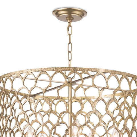 Cabana Modern Candelabra Chandelier with Cut-Out Drum Design