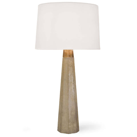 Beretta Concrete Column Table Lamp in Gray Designer Collaboration