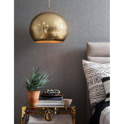 Accent Handcrafted Organic Pendant Light with Cut-Out Design