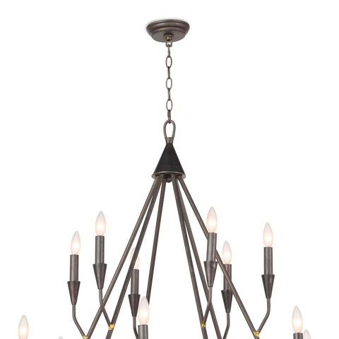 Sierra Rustic Candelabra Chandelier Ceiling Light