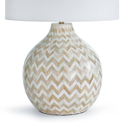Accent Contemporary Drum Table Lamp with Inlay