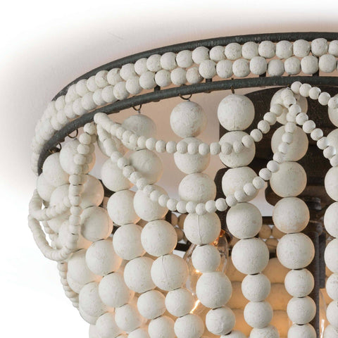 Malibu Bohemian Beads Flush Mount Ceiling Light