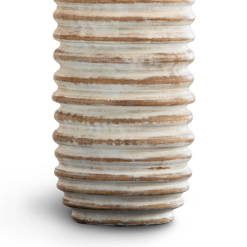 Carmel Coastal Column Table Lamp with Fluted Carving